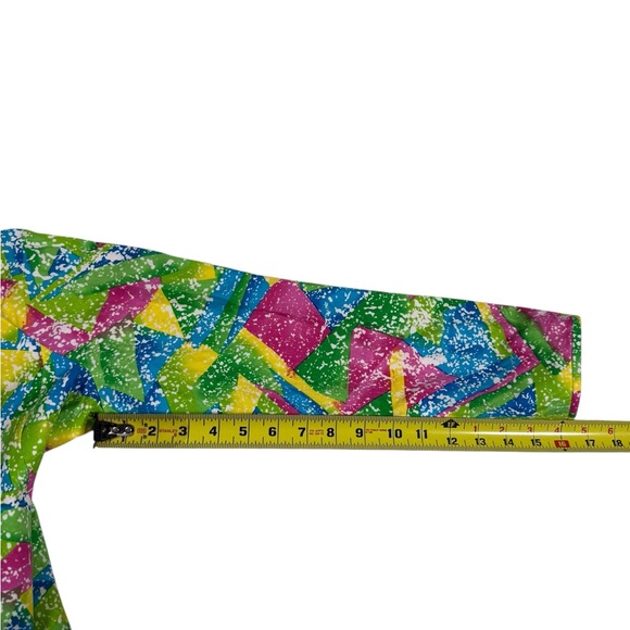 Anne Crimmins for UMI Collections Colorful Abstract Geo Print Jacket Sz 10 VTG - Picture 5 of 6